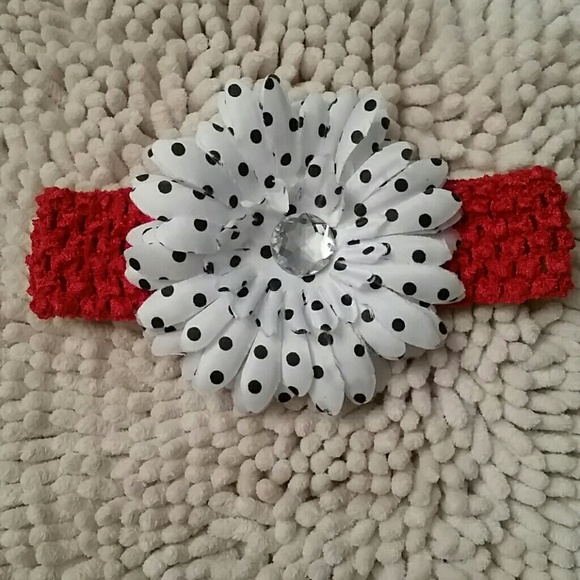 ❤️3/25 Red, Black & White Headband Bundle of 3 Baby Bling Summer Fall Colors - Picture 3 of 9